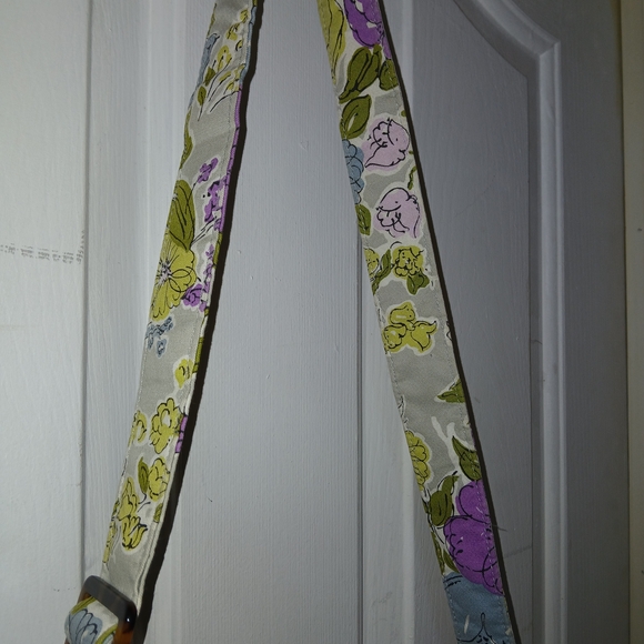 Vera Bradley Floral Quilted Shoulder Bag in Cream and Purple, Greens - Picture 5 of 14